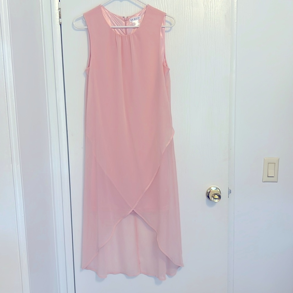 Venus gorgeous pink high low dress